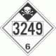 UN 3249 - Inhalation Hazard Class 6.1 Placards