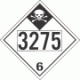 UN 3275 - Inhalation Hazard Class 6.1 Placards