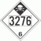 UN 3276 - Inhalation Hazard Class 6.1 Placards