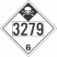 UN 3279 - Inhalation Hazard Class 6.1 Placards