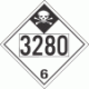 UN 3280 - Inhalation Hazard Class 6.1 Placards