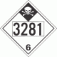 UN 3281 - Inhalation Hazard Class 6.1 Placards