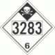 UN 3283 - Inhalation Hazard Class 6.1 Placards