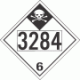 UN 3284 - Inhalation Hazard Class 6.1 Placards