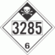 UN 3285 - Inhalation Hazard Class 6.1 Placards