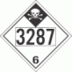 UN 3287 - Inhalation Hazard Class 6.1 Placards