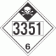 UN 3351 - Inhalation Hazard Class 6.1 Placards