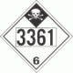 UN 3361 - Inhalation Hazard Class 6.1 Placards