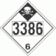 UN 3386 - Inhalation Hazard Class 6.1 Placards