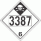 UN 3387 - Inhalation Hazard Class 6.1 Placards