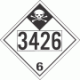 UN 3426 - Inhalation Hazard Class 6.1 Placards