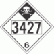 UN 3427 - Inhalation Hazard Class 6.1 Placards