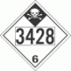 UN 3428 - Inhalation Hazard Class 6.1 Placards