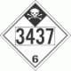 UN 3437 - Inhalation Hazard Class 6.1 Placards