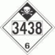 UN 3438 - Inhalation Hazard Class 6.1 Placards