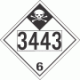 UN 3443 - Inhalation Hazard Class 6.1 Placards