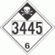 UN 3445 - Inhalation Hazard Class 6.1 Placards