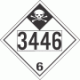 UN 3446 - Inhalation Hazard Class 6.1 Placards