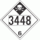 UN 3448 - Inhalation Hazard Class 6.1 Placards