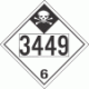 UN 3449 - Inhalation Hazard Class 6.1 Placards