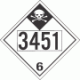 UN 3451 - Inhalation Hazard Class 6.1 Placards