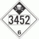 UN 3452 - Inhalation Hazard Class 6.1 Placards