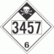 UN 3457 - Inhalation Hazard Class 6.1 Placards