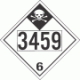 UN 3459 - Inhalation Hazard Class 6.1 Placards