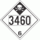 UN 3460 - Inhalation Hazard Class 6.1 Placards