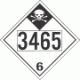 UN 3465 - Inhalation Hazard Class 6.1 Placards