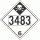 UN 3483 - Inhalation Hazard Class 6.1 Placards