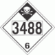 UN 3488 - Inhalation Hazard Class 6.1 Placards