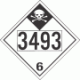 UN 3493 - Inhalation Hazard Class 6.1 Placards