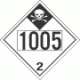 UN 1005 - Inhalation Hazard Class 2.3 Placards