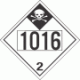 UN 1016 - Inhalation Hazard Class 2.3 Placards