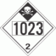 UN 1023 - Inhalation Hazard Class 2.3 Placards