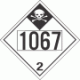 UN 1067 - Inhalation Hazard Class 2.3 Placards