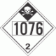 UN 1076 - Inhalation Hazard Class 2.3 Placards