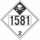 UN 1581 - Inhalation Hazard Class 2.3 Placards