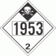 UN 1953 - Inhalation Hazard Class 2.3 Placards