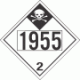 UN 1955 - Inhalation Hazard Class 2.3 Placards