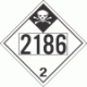 UN 2186 - Inhalation Hazard Class 2.3 Placards