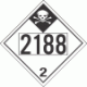 UN 2188 - Inhalation Hazard Class 2.3 Placards