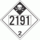 UN 2191 - Inhalation Hazard Class 2.3 Placards