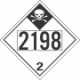 UN 2198 - Inhalation Hazard Class 2.3 Placards