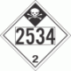 UN 2534 - Inhalation Hazard Class 2.3 Placards