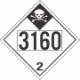 UN 3160 - Inhalation Hazard Class 2.3 Placards