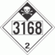 UN 3168 - Inhalation Hazard Class 2.3 Placards