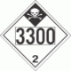 UN 3300 - Inhalation Hazard Class 2.3 Placards