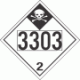 UN 3303 - Inhalation Hazard Class 2.3 Placards